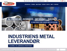 Tablet Screenshot of metalservice.dk