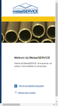 Mobile Screenshot of metalservice.be